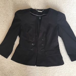 Black cropped blazer
